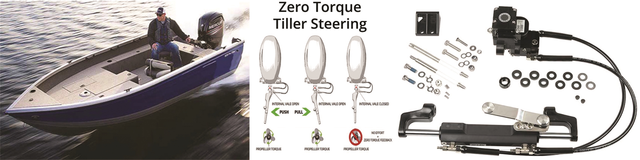 ZTF Boat Steering Systems For Mercury Outboards Yamaha Outboards and Suzuki Outboards
